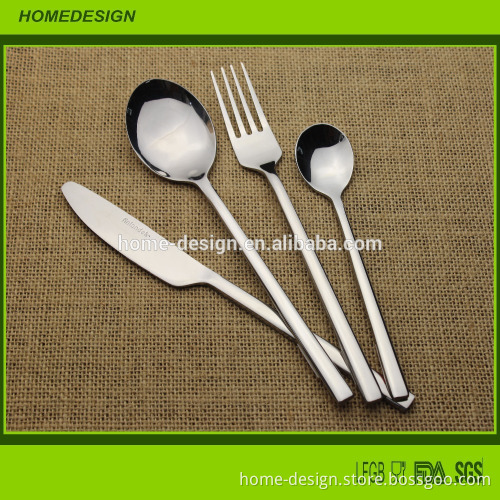columnar handle stainless steel cutlery set high quality for wedding favor